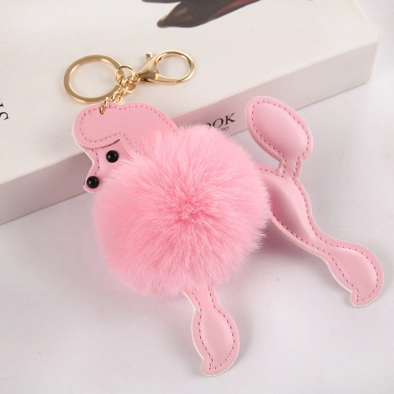 Poodle Pom-Pom Bag Charm