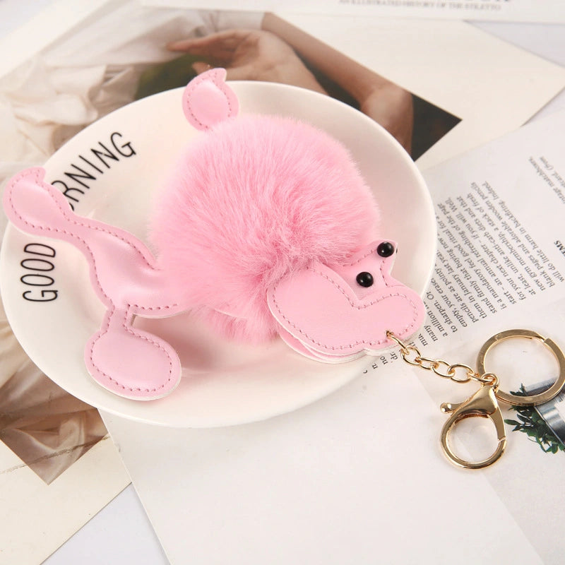 Poodle Pom-Pom Bag Charm