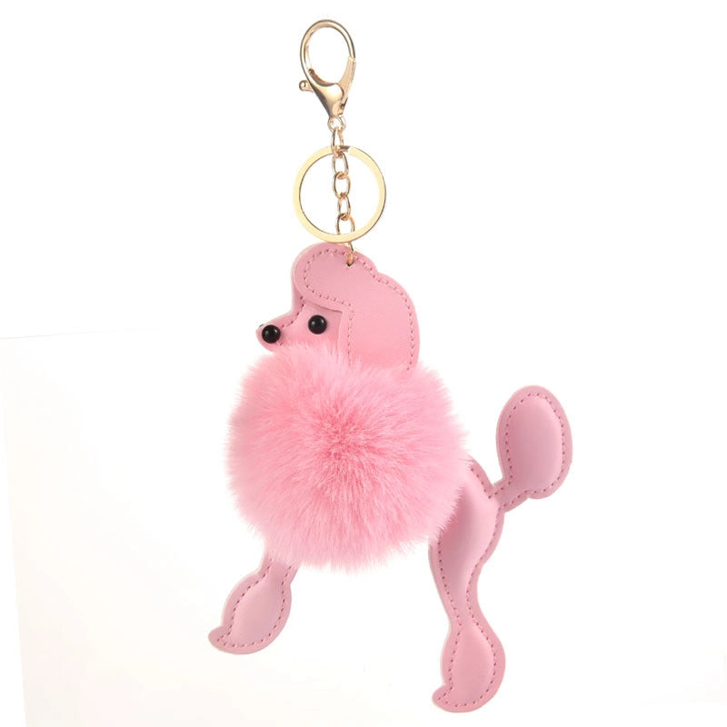 Poodle Pom-Pom Bag Charm