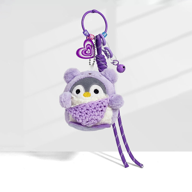 Purple Penguin Bag Charm