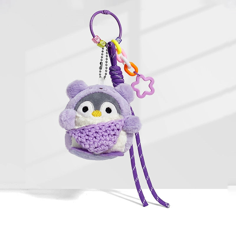 Purple Penguin Bag Charm