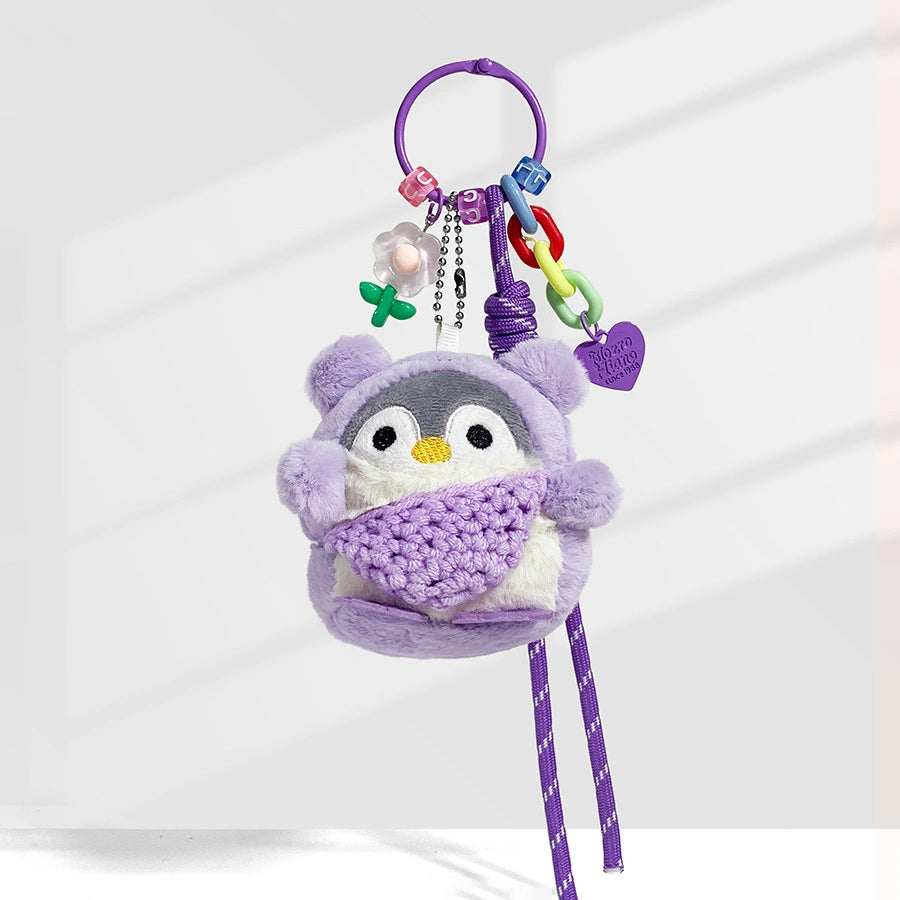 Purple Penguin Bag Charm
