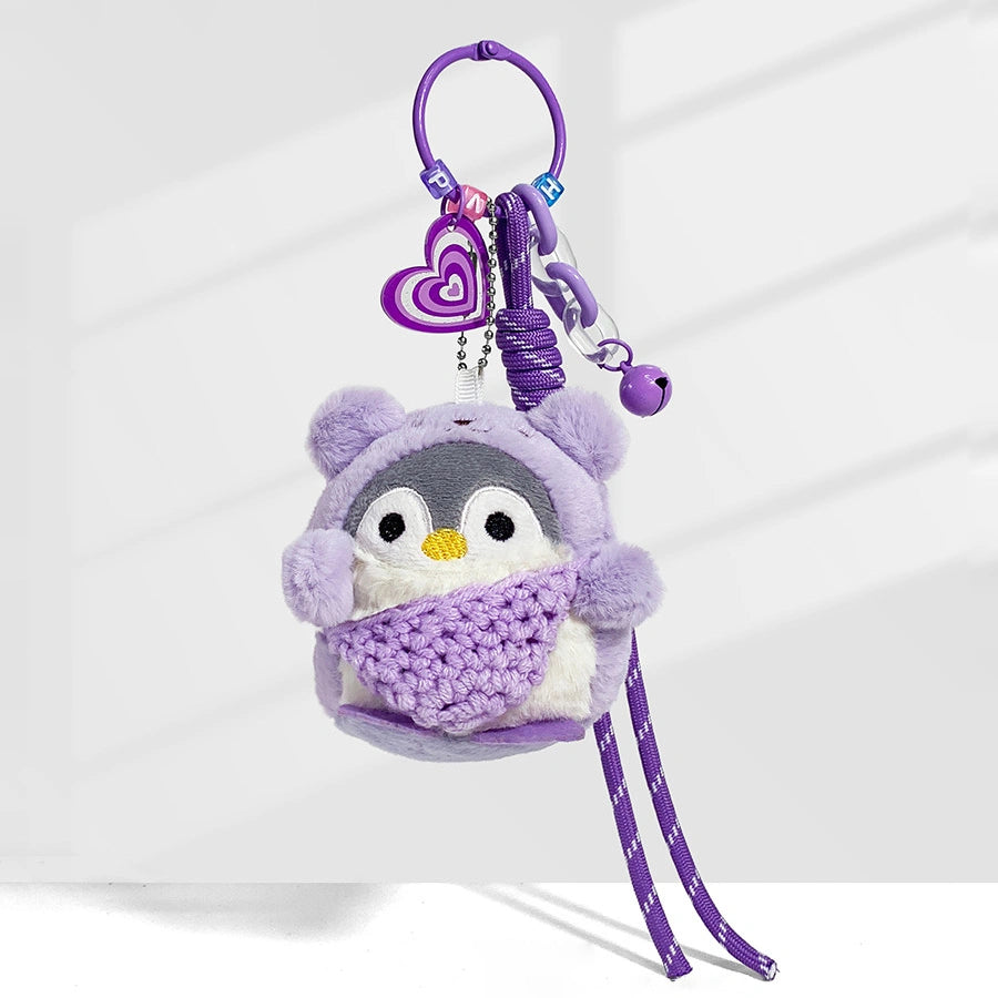 Purple Penguin Bag Charm