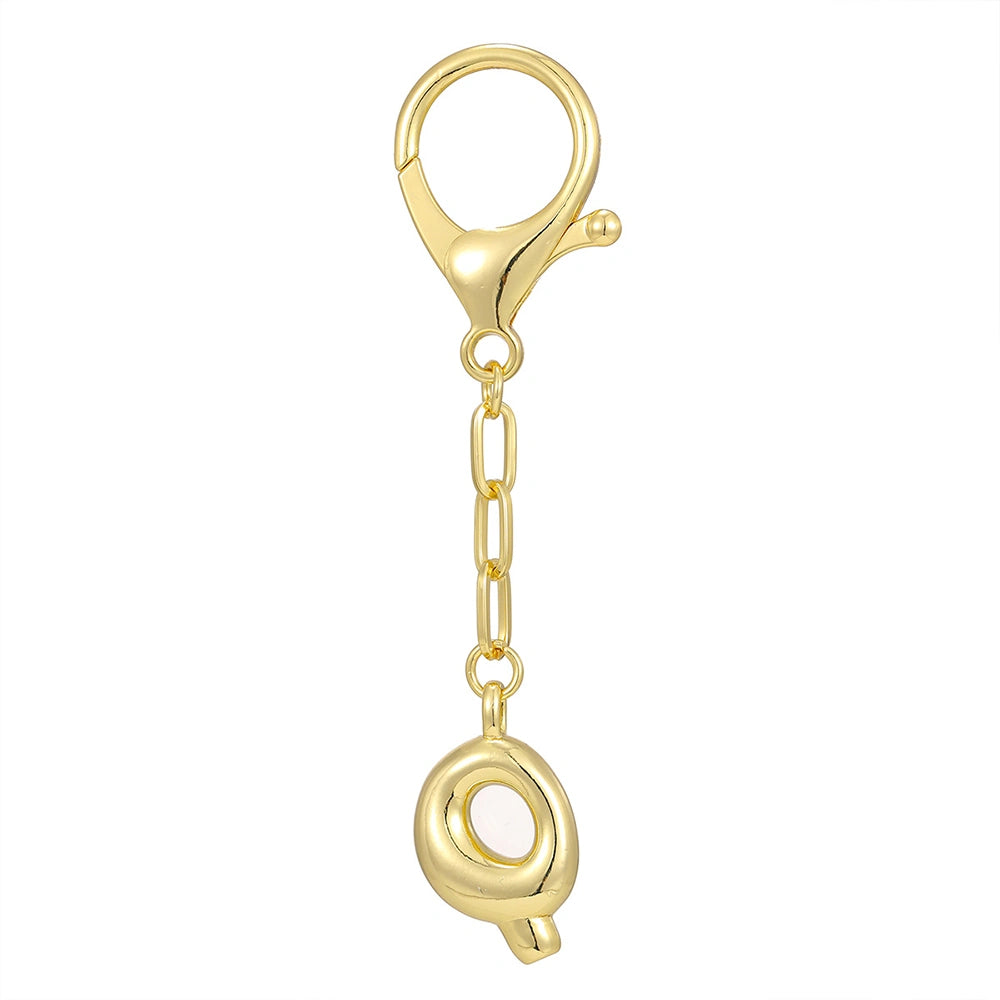 Gold Letter Bag Charm