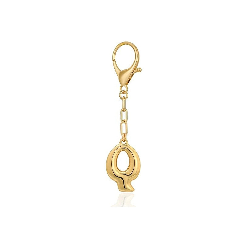 Gold Letter Bag Charm