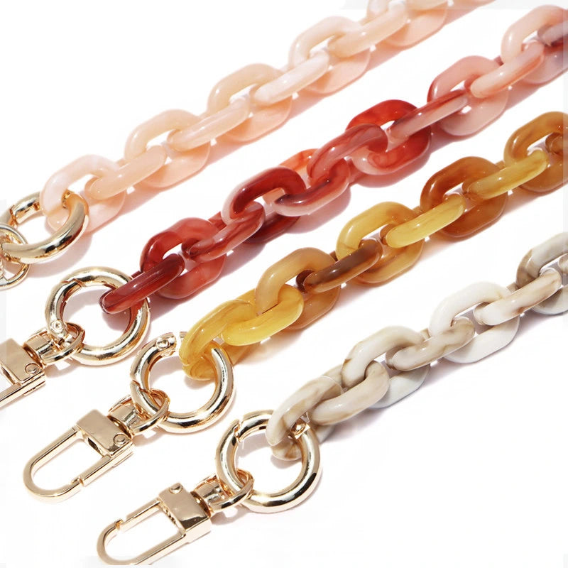 Red Marble Pattern Bag Chain