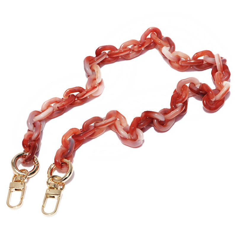 Red Marble Pattern Bag Chain