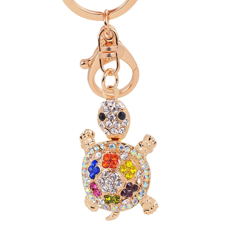 Rhinestone Turtle Bag Charm