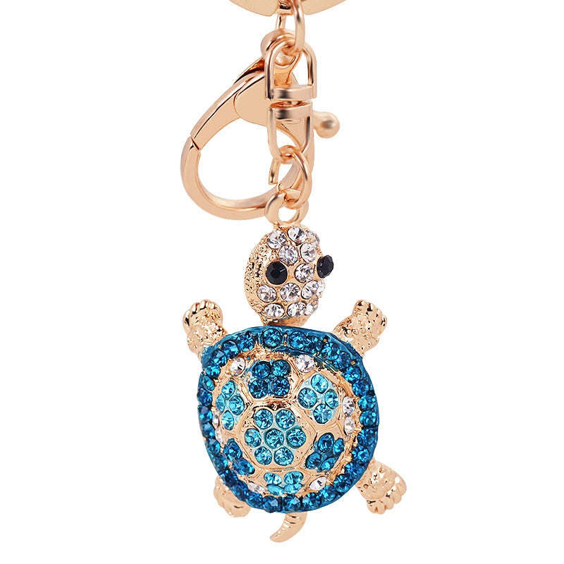 Rhinestone Turtle Bag Charm