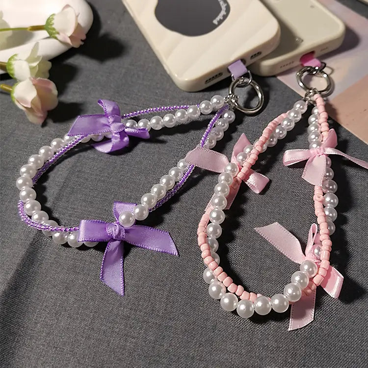 Ribbon Bow Bag Charm