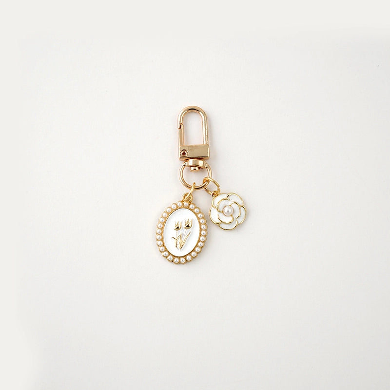 Rose Flower Bag Charm