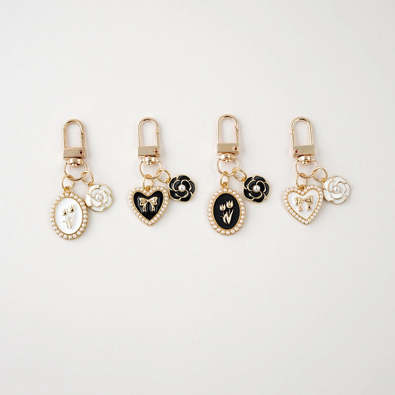 Rose Flower Bag Charm