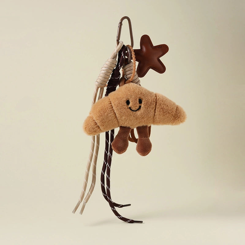 Croissant Baguette Star Bag Charm