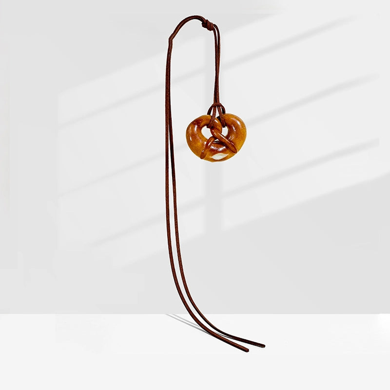 Autumn Winter Pretzel Bag Charm
