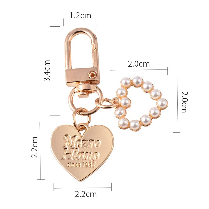 Shell Metal Keychain Bag Charm