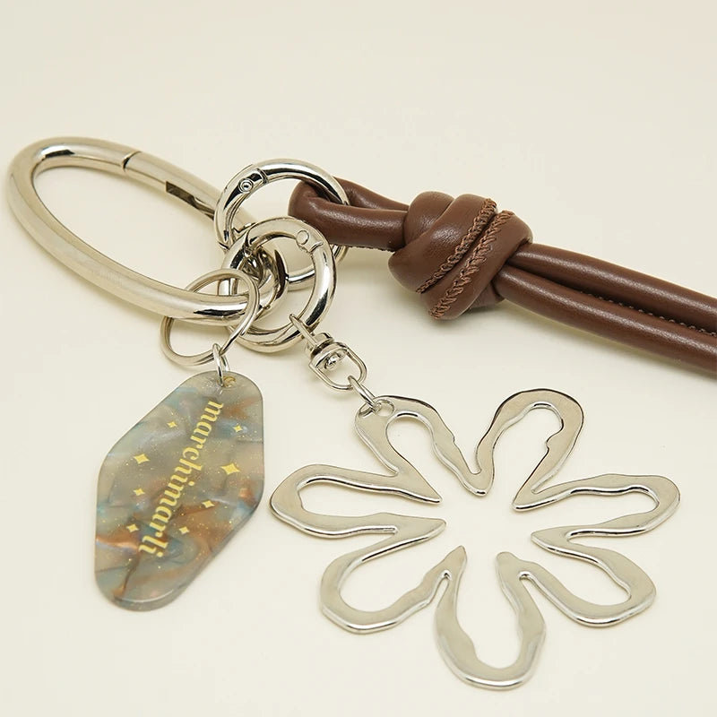 Silver Daisy Bag Charm
