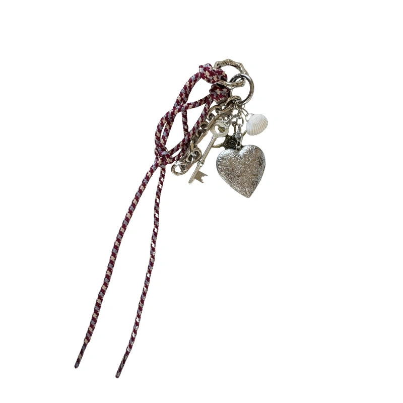 Silver Heart Keychain
