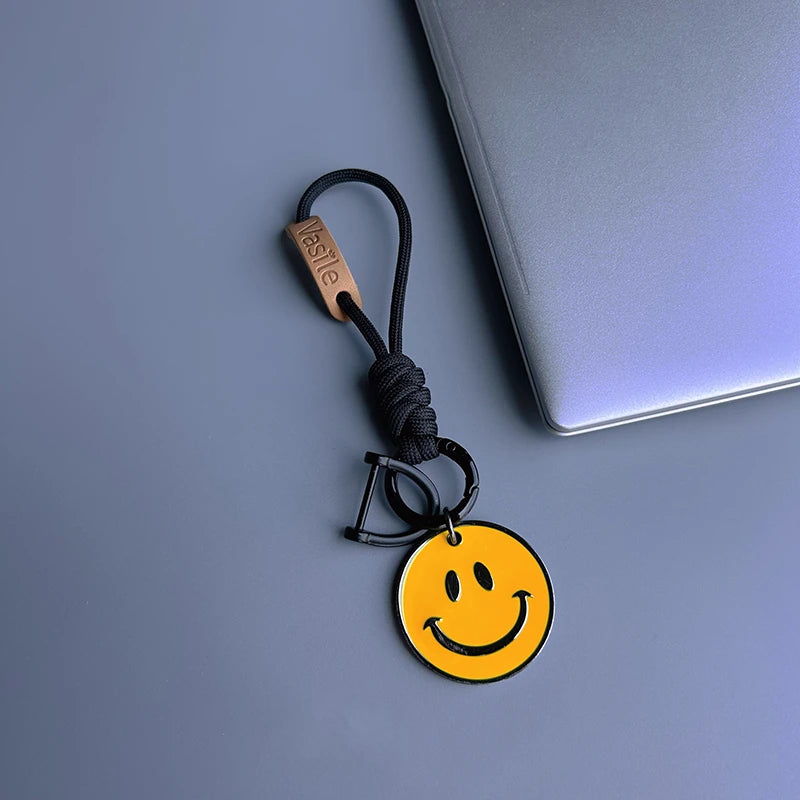 Smiley Face Keychain Bag Charm