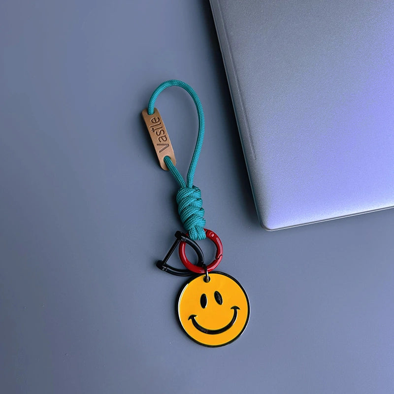 Smiley Face Keychain Bag Charm