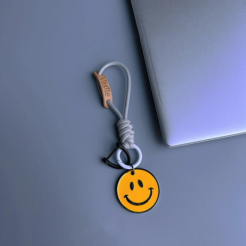 Smiley Face Keychain Bag Charm