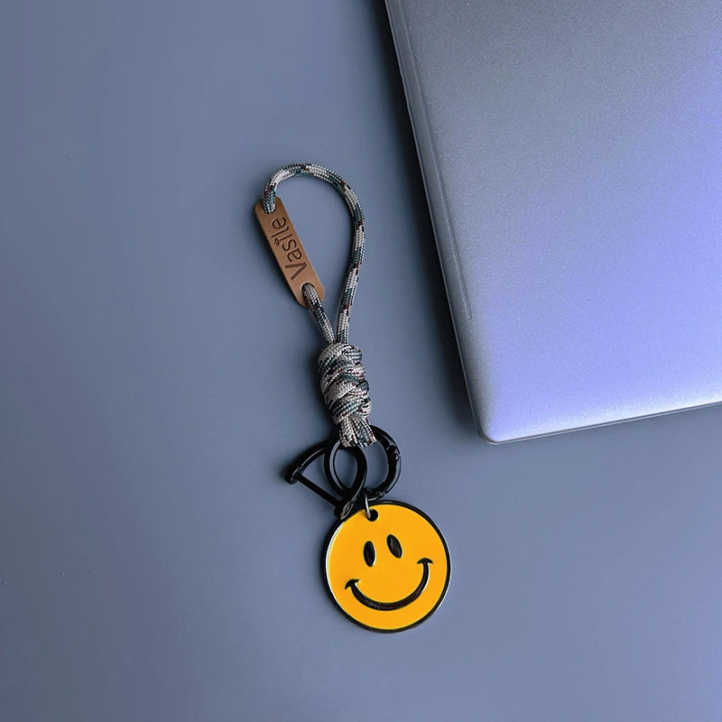Smiley Face Keychain Bag Charm