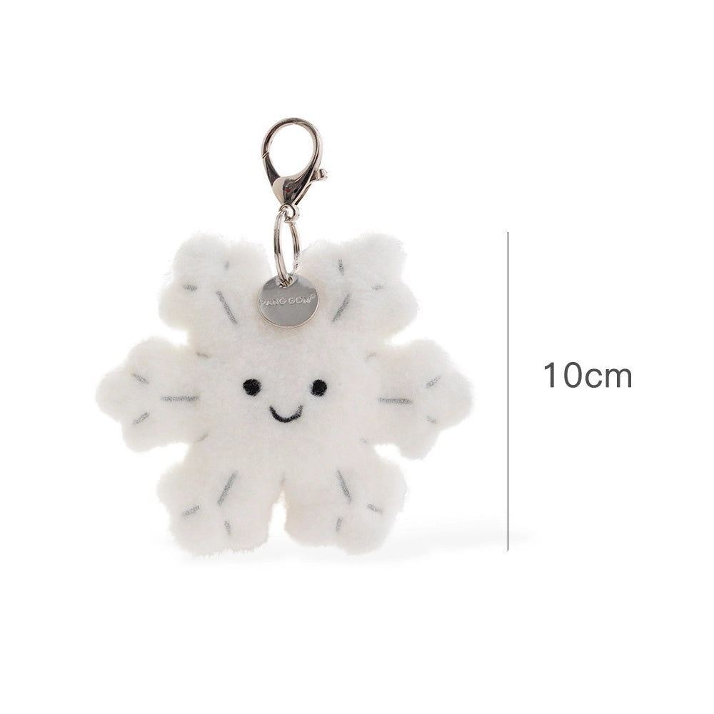 Snowflake Plush Bag Charm
