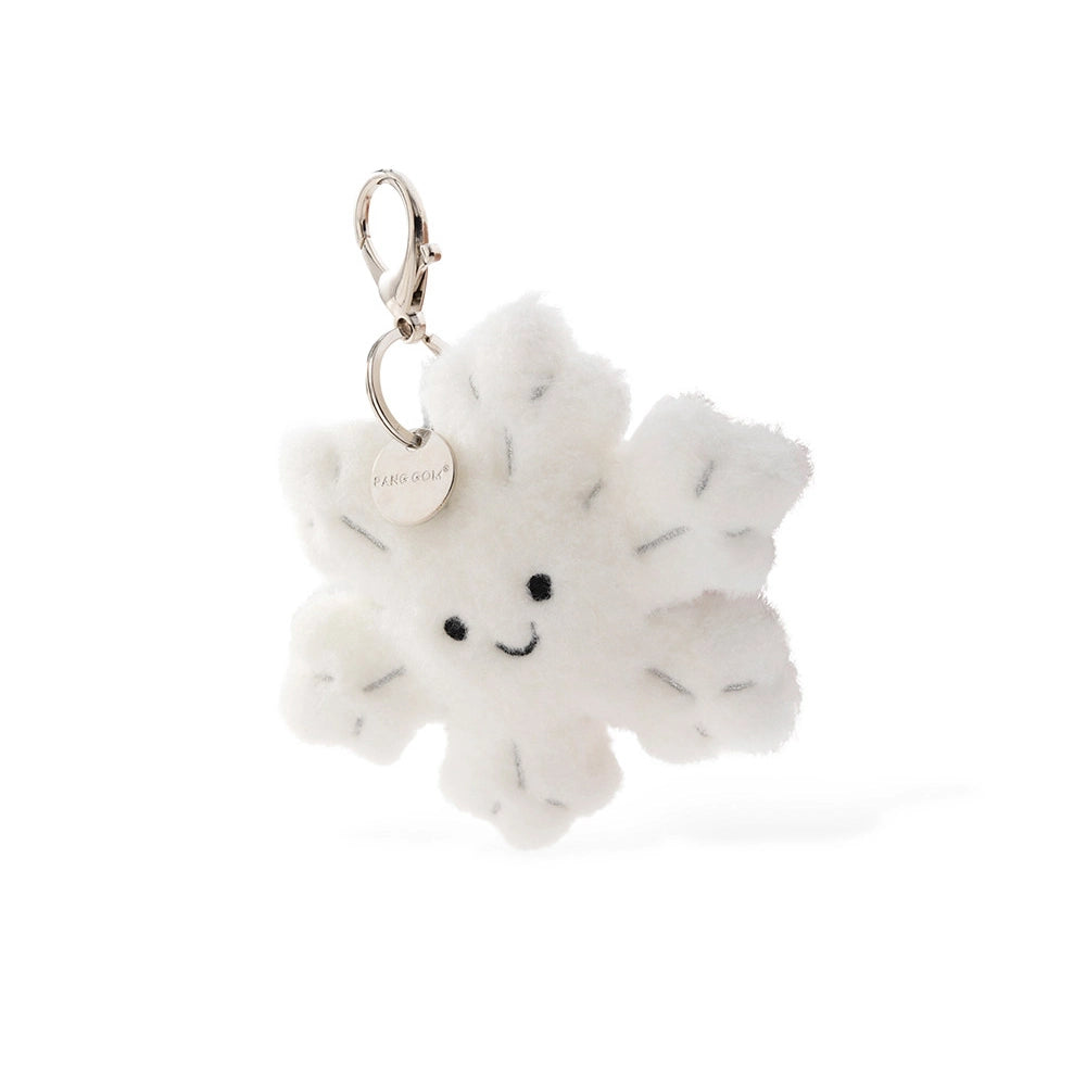 Snowflake Plush Bag Charm