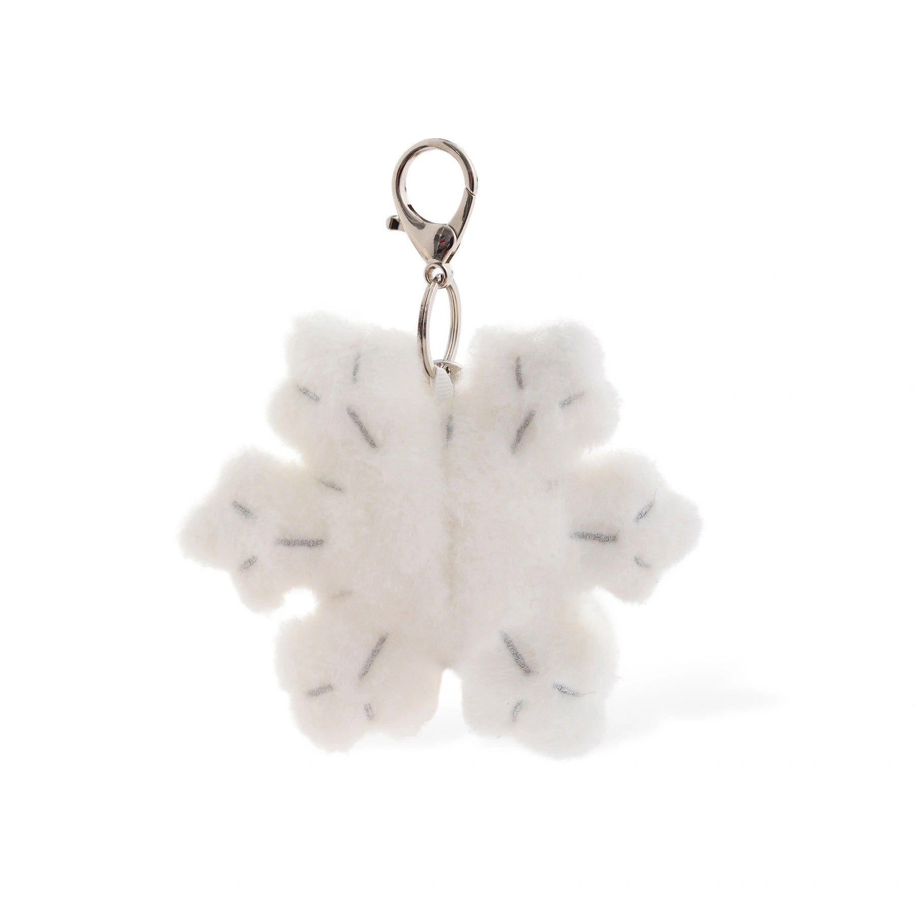 Snowflake Plush Bag Charm