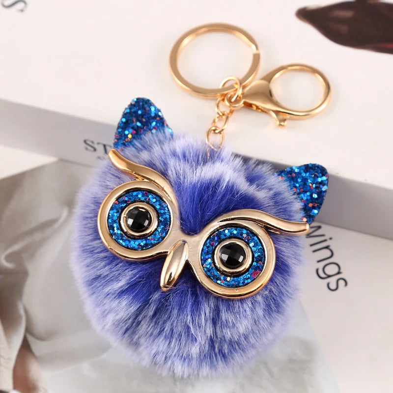 Soft Owl Bag Charm
