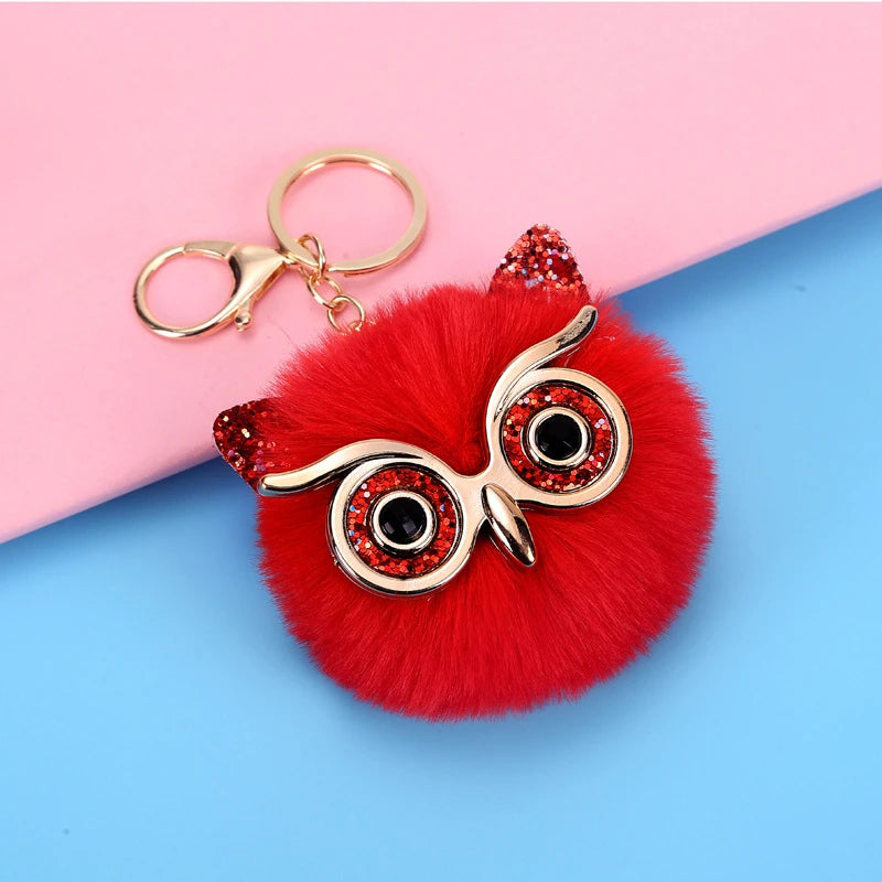 Soft Owl Bag Charm