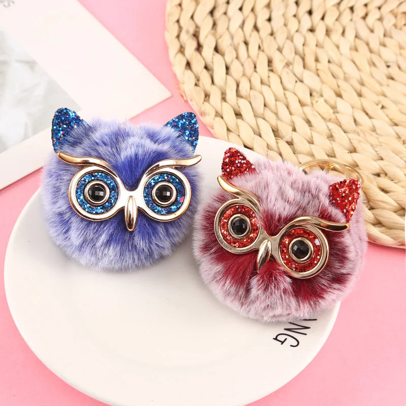 Soft Owl Bag Charm