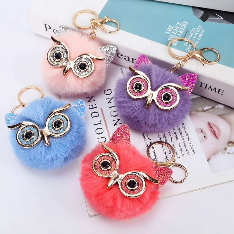 Soft Owl Bag Charm