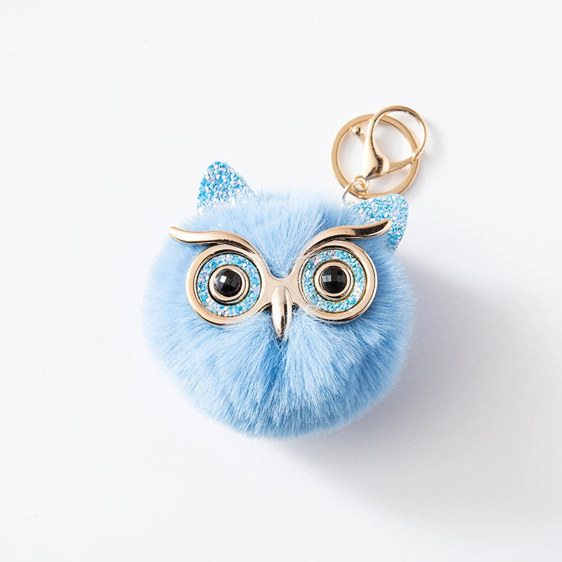 Soft Owl Bag Charm