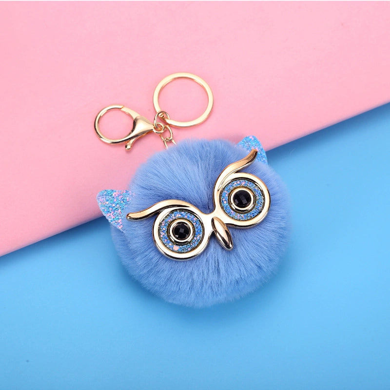 Soft Owl Bag Charm