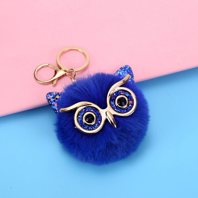 Soft Owl Bag Charm