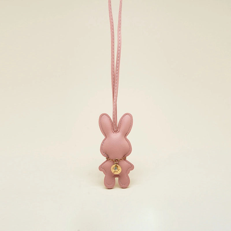 Solid Color Bunny Bag Charm