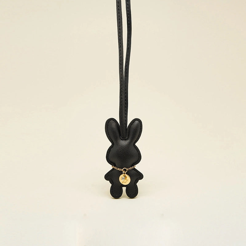 Solid Color Bunny Bag Charm