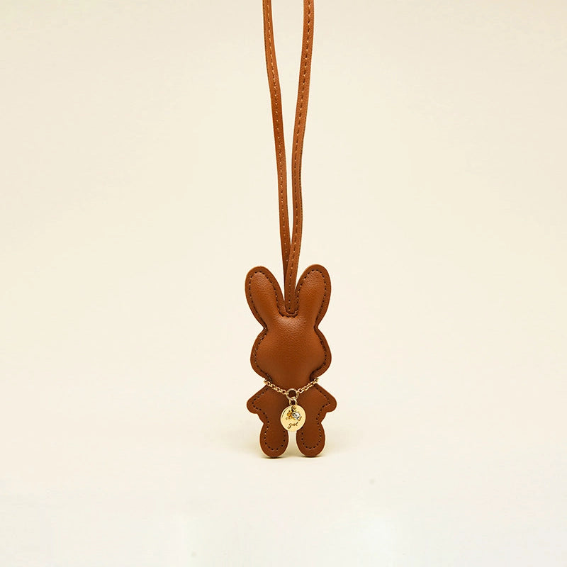 Solid Color Bunny Bag Charm