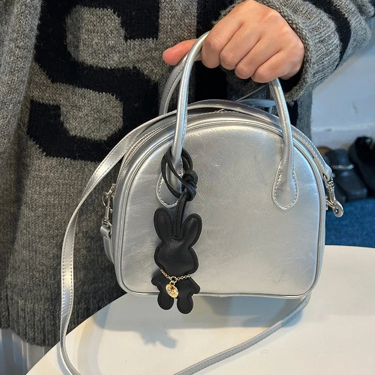 Solid Color Bunny Bag Charm