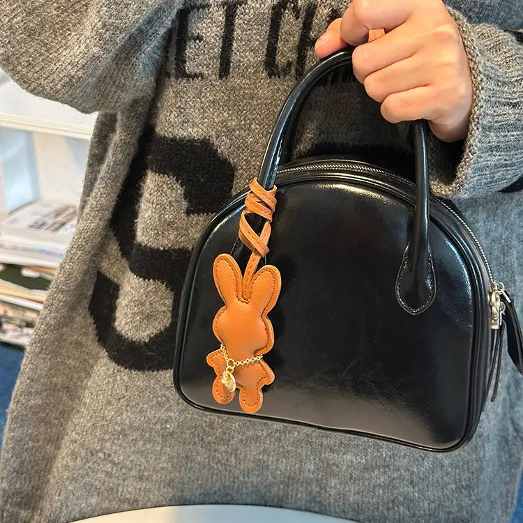 Solid Color Bunny Bag Charm