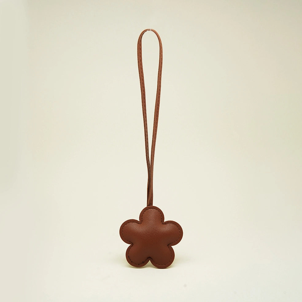 Solid Color Flower Bag Charm