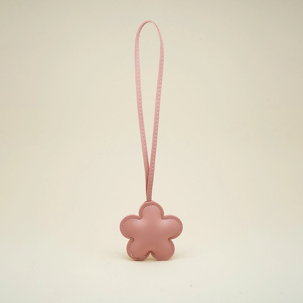 Solid Color Flower Bag Charm