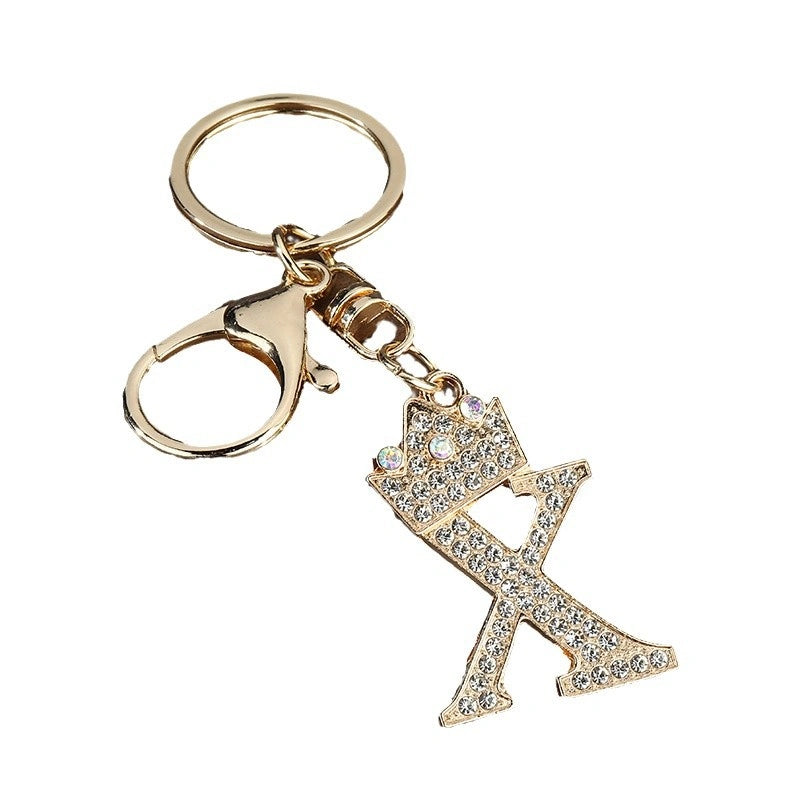 Sparkling Letter Keychain