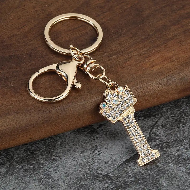 Sparkling Letter Keychain