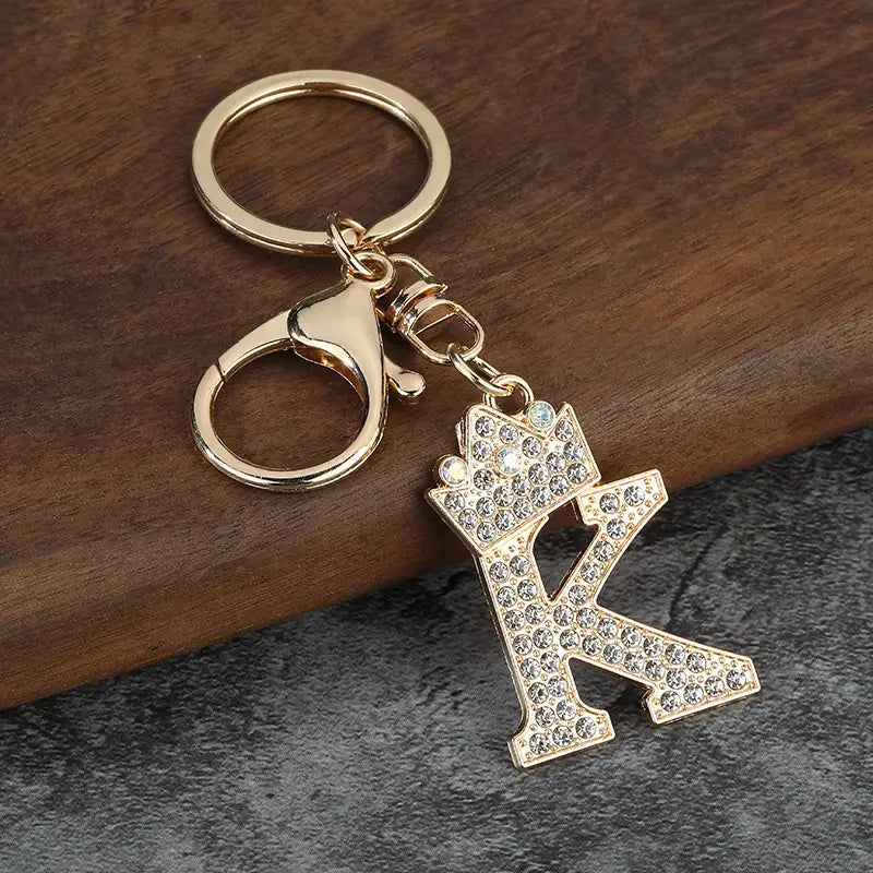 Sparkling Letter Keychain