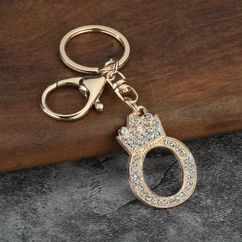 Sparkling Letter Keychain