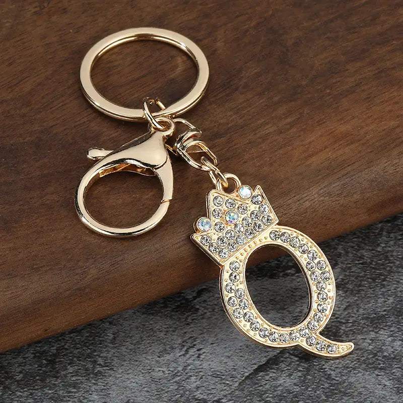 Sparkling Letter Keychain