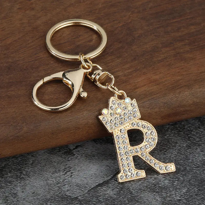 Sparkling Letter Keychain