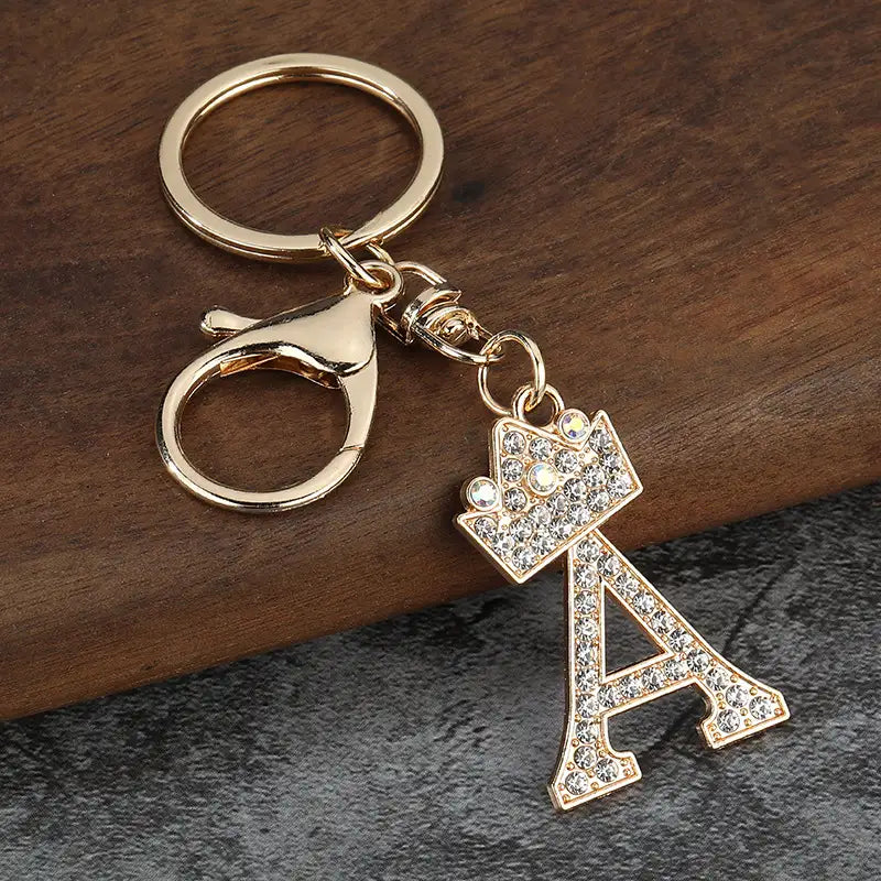 Sparkling Letter Keychain