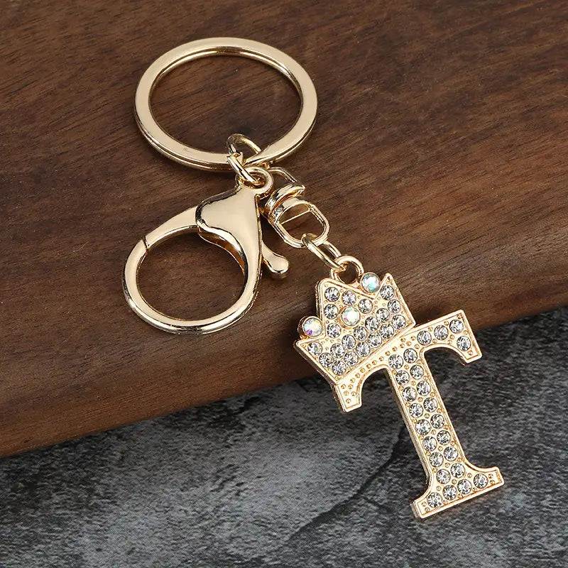 Sparkling Letter Keychain